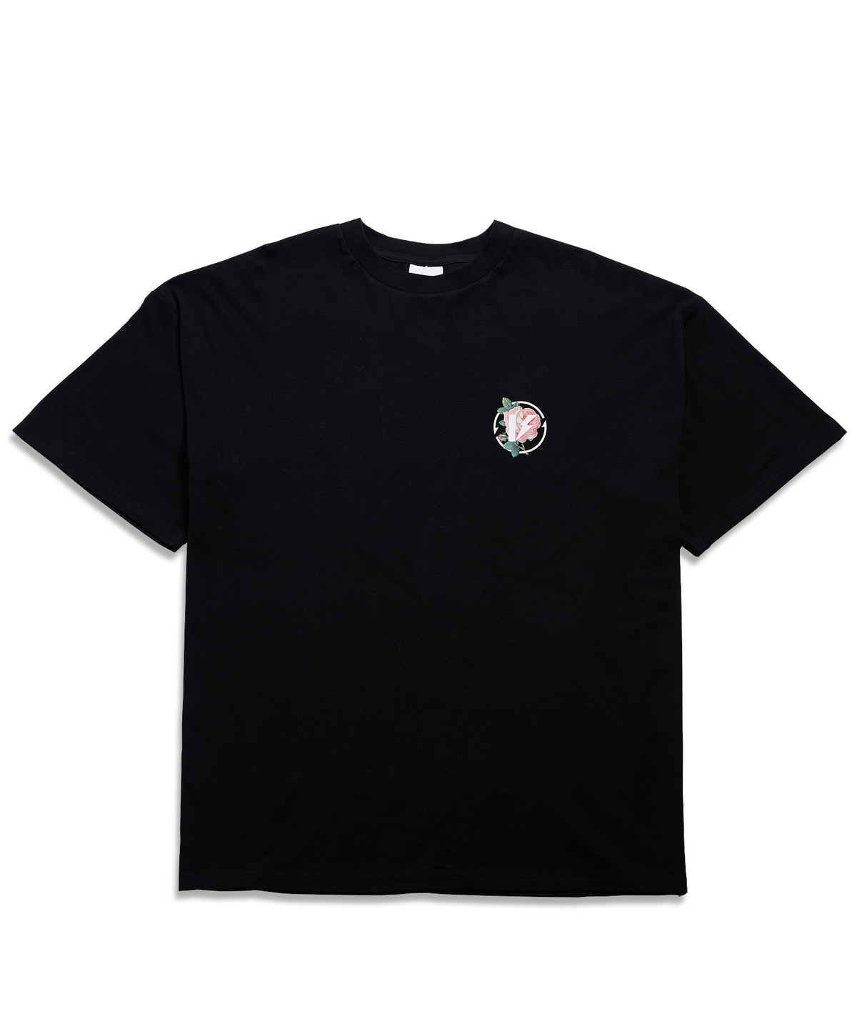 벌스원(VERSE ONE) FLOWER SYMBOL LOGO T-SHIRTS BLACK