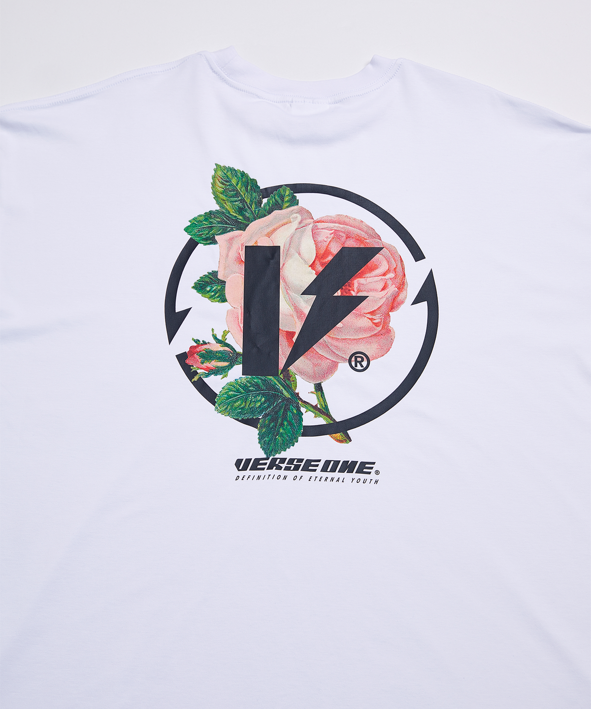 벌스원(VERSE ONE) FLOWER SYMBOL LOGO T-SHIRTS WHITE