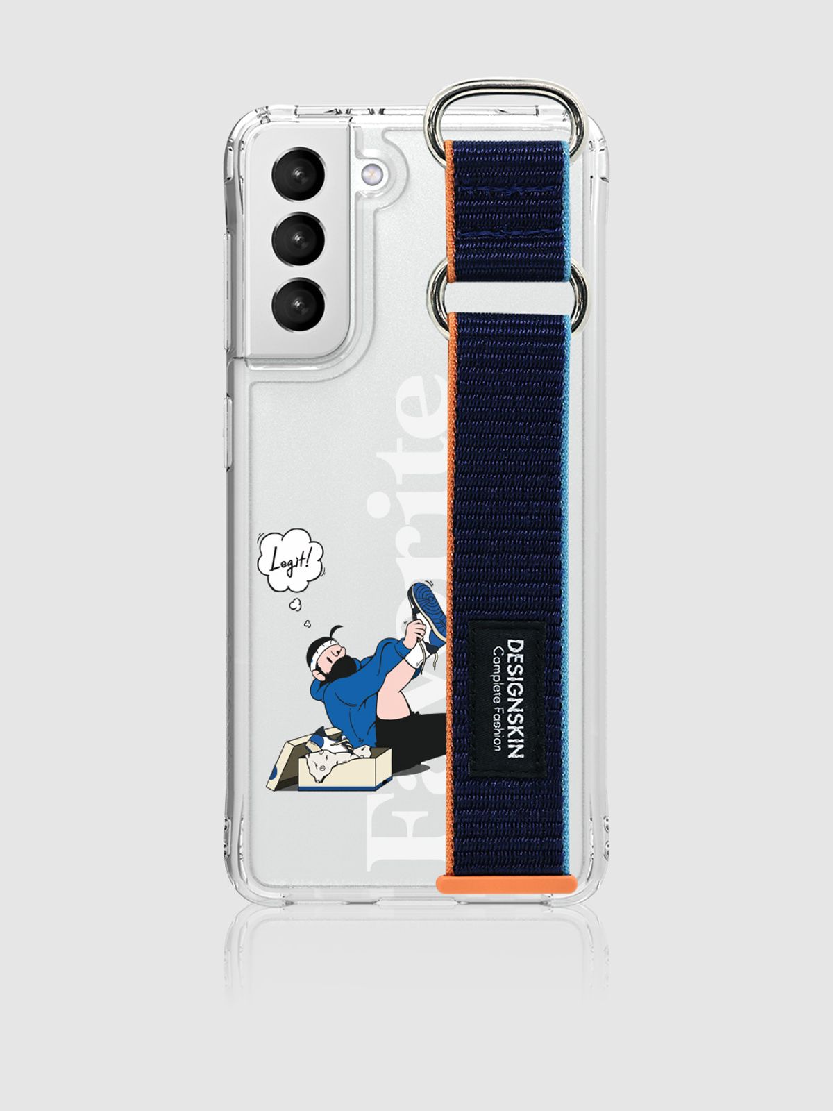 디자인스킨(DESIGNSKIN) 피닉스 프로 스포티스트랩 케이스 페이보릿 네이비