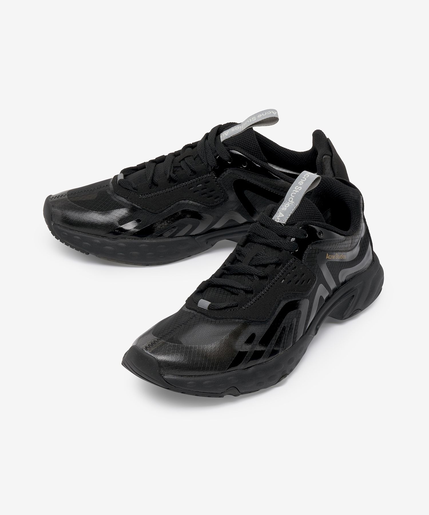 MUSINSA公式 | ACNE STUDIOS Men's Lace-Up Sneakers - Black