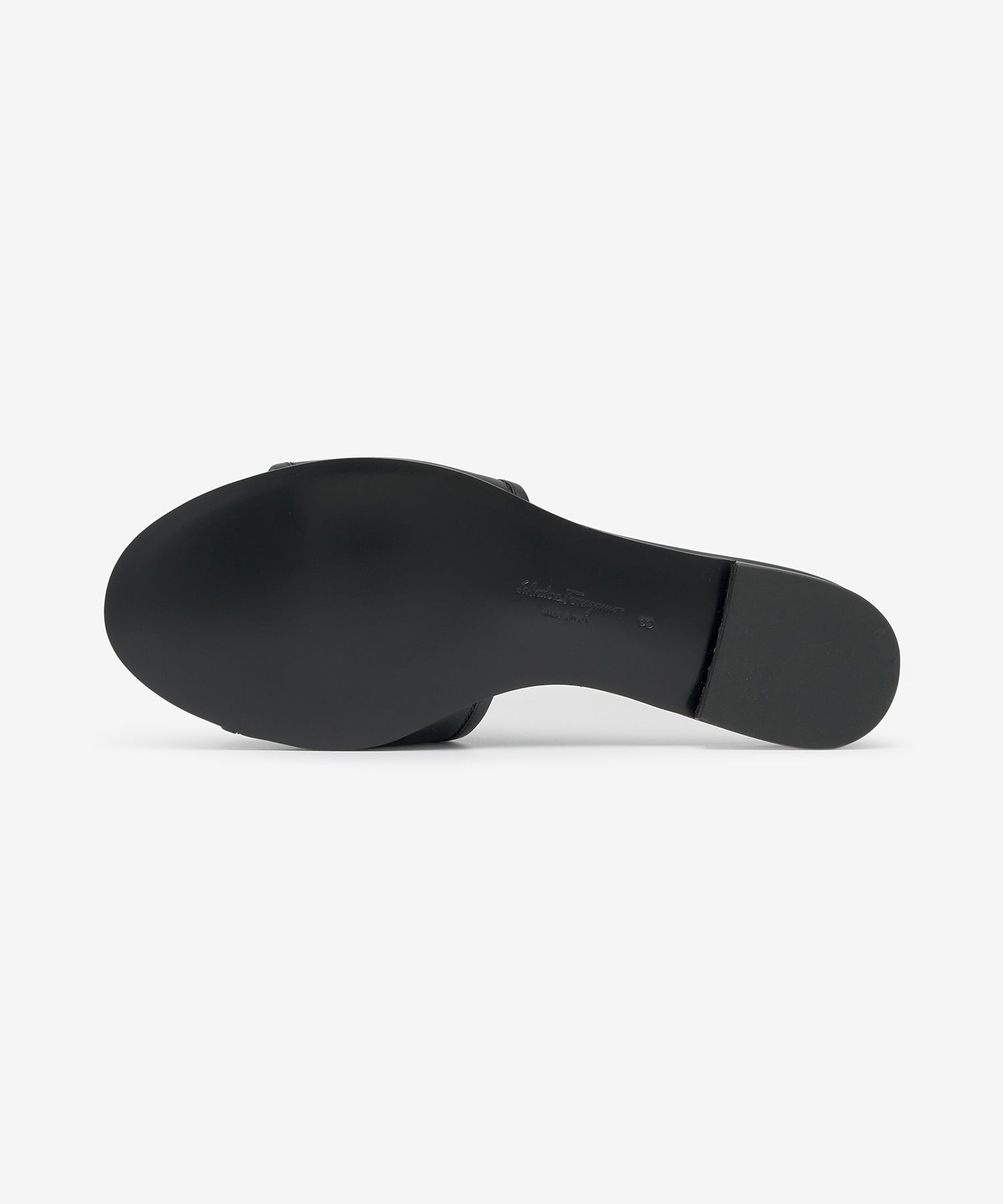 MUSINSA | SALVATORE FERRAGAMO Gancini Rhodes Slide - Black
