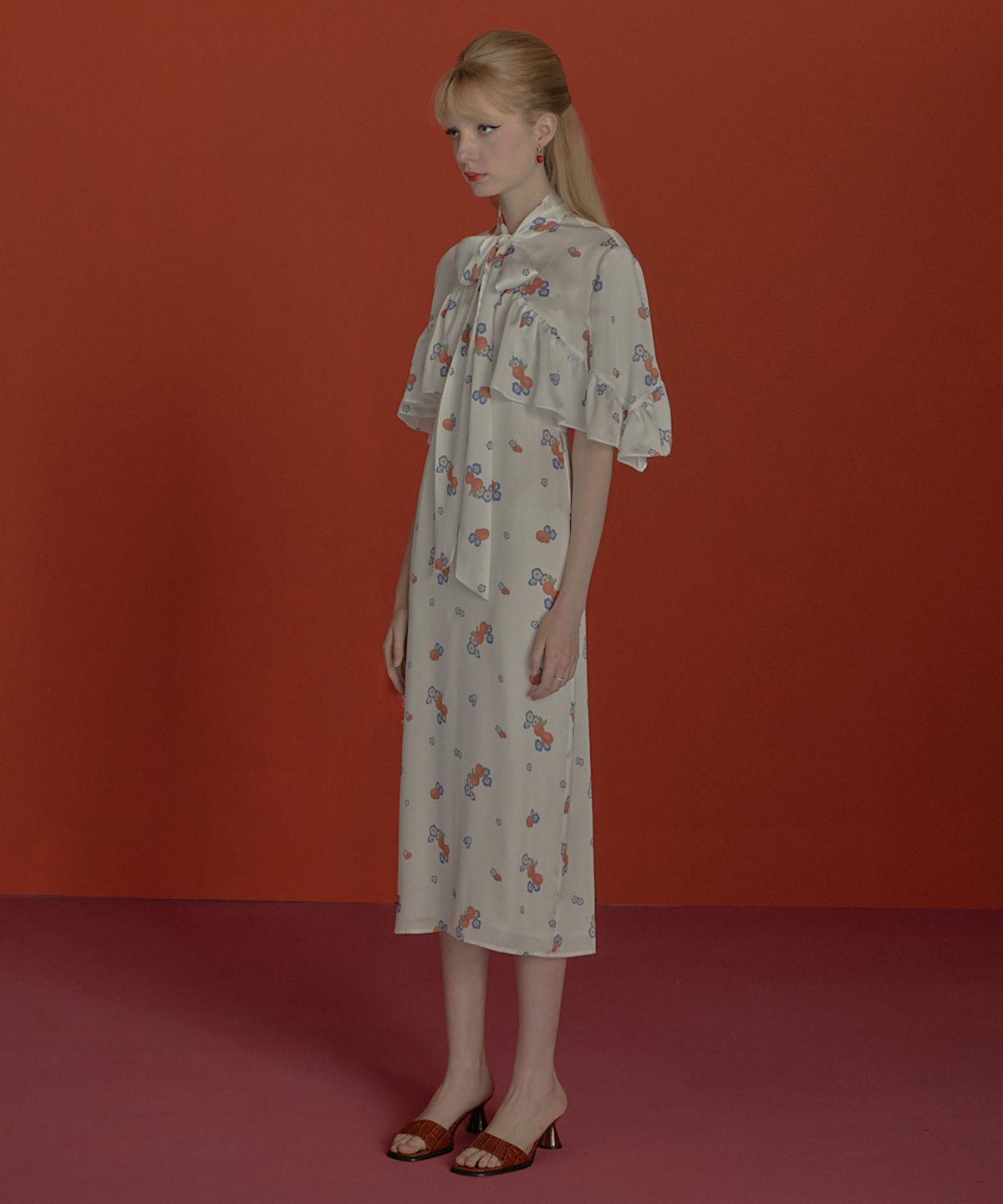 아이스가든에이오공팔(ICE GARDEN A.508) FRUIT PRINT CAPE