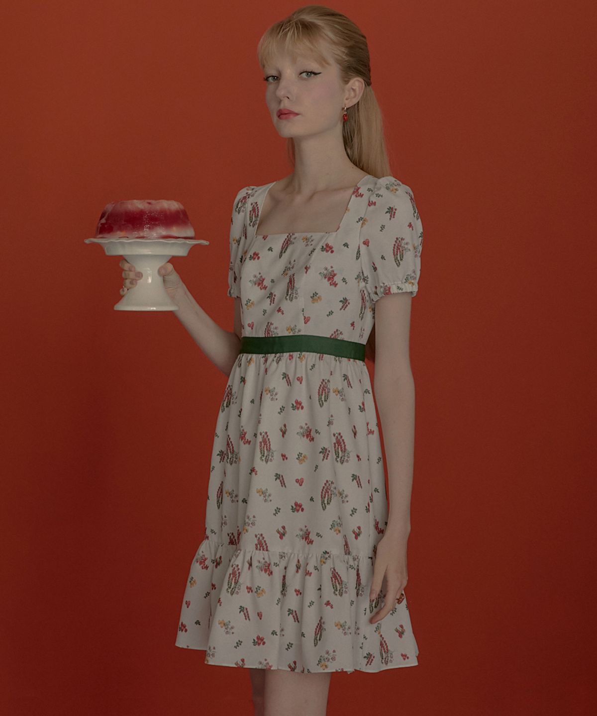 아이스가든에이오공팔(ICE GARDEN A.508) VEGGIE PRINT DRESS