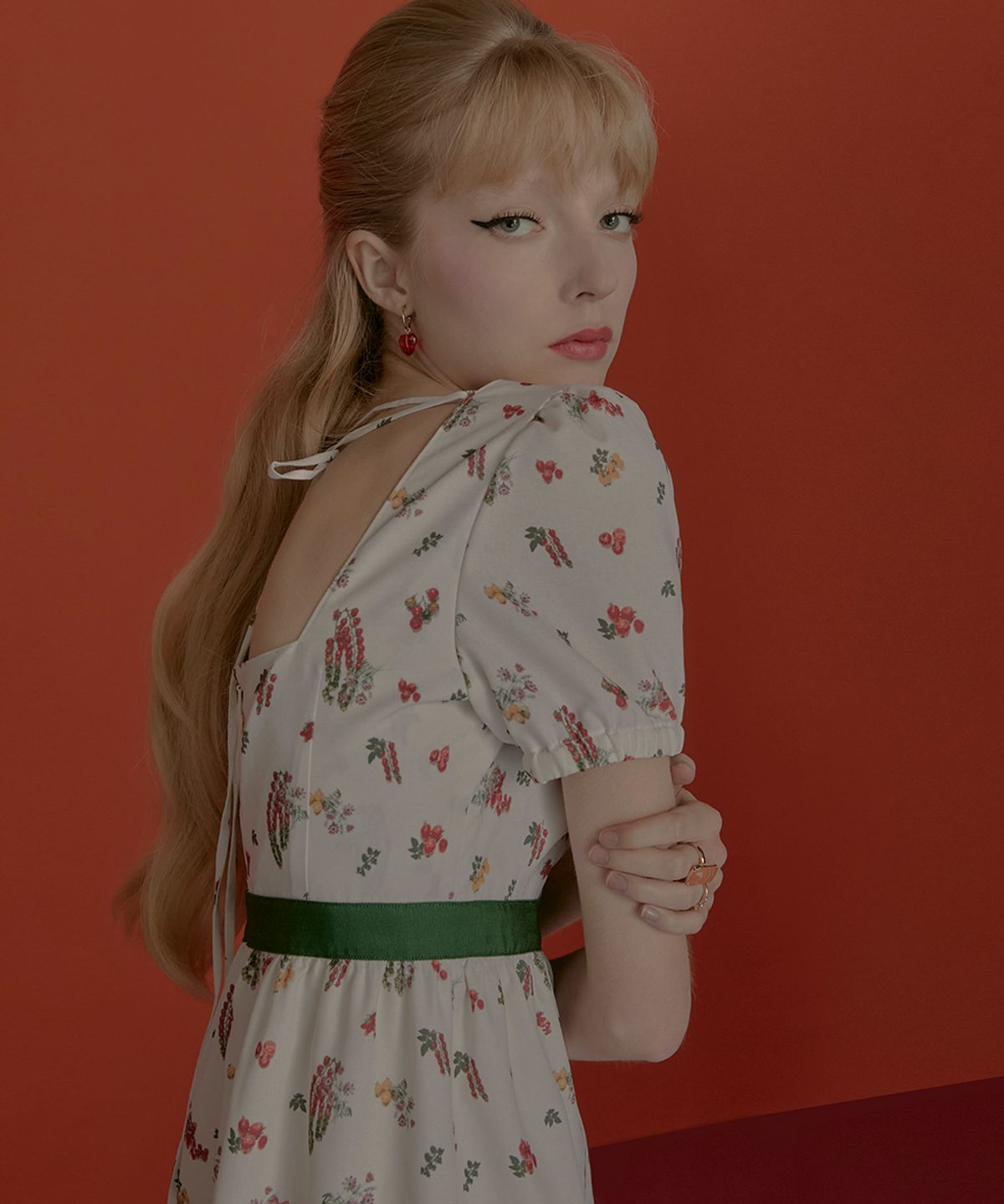 아이스가든에이오공팔(ICE GARDEN A.508) VEGGIE PRINT DRESS