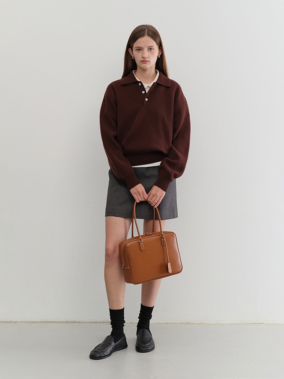 MUSINSA | DUNST FOR WOMEN CLASSIC 28 LEATHER BAG TAN_UDBA5F201CM