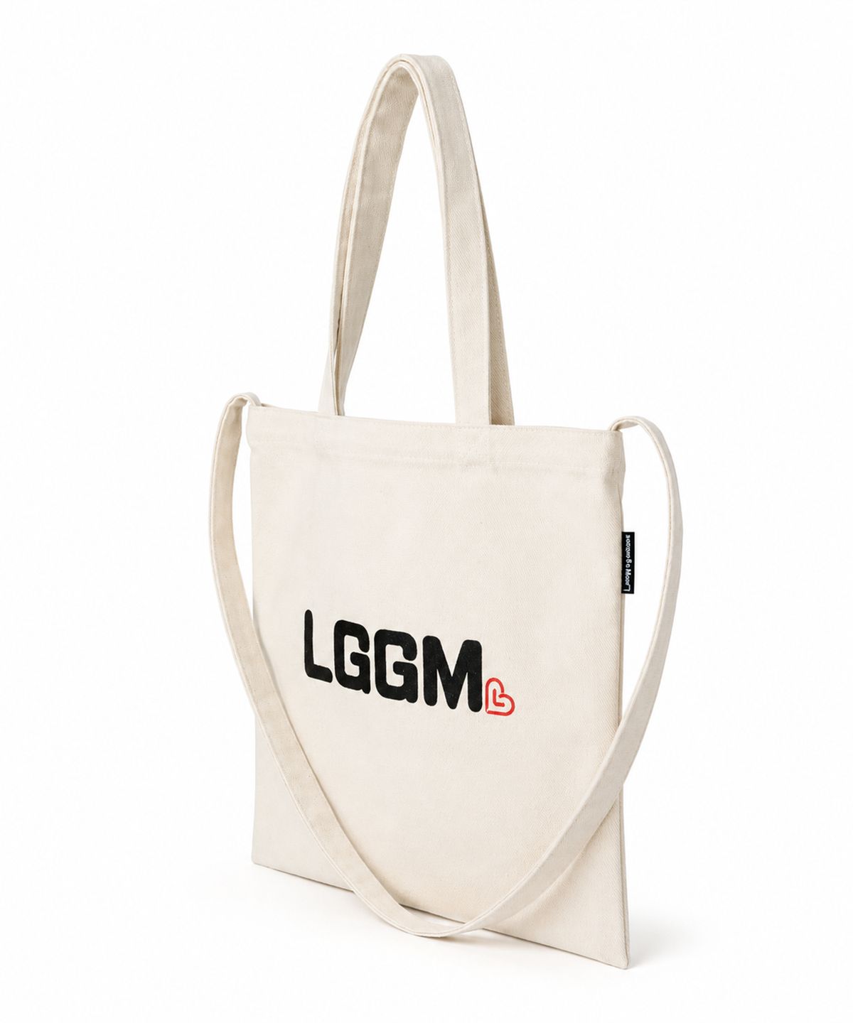 랑가주망(LENGAGEMENT) LGGM 로고 투웨이 캔버스 백 [아이보리]