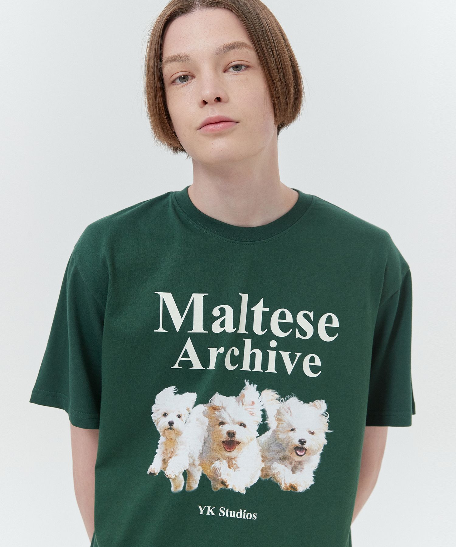 MUSINSA | WAI KEI MALTESE ARCHIVE SHORT SLEEVE T-SHIRT GREEN