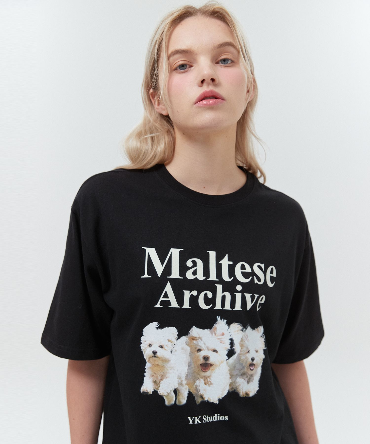 MUSINSA | WAI KEI MALTESE ARCHIVE SHORT SLEEVE T-SHIRT BLACK