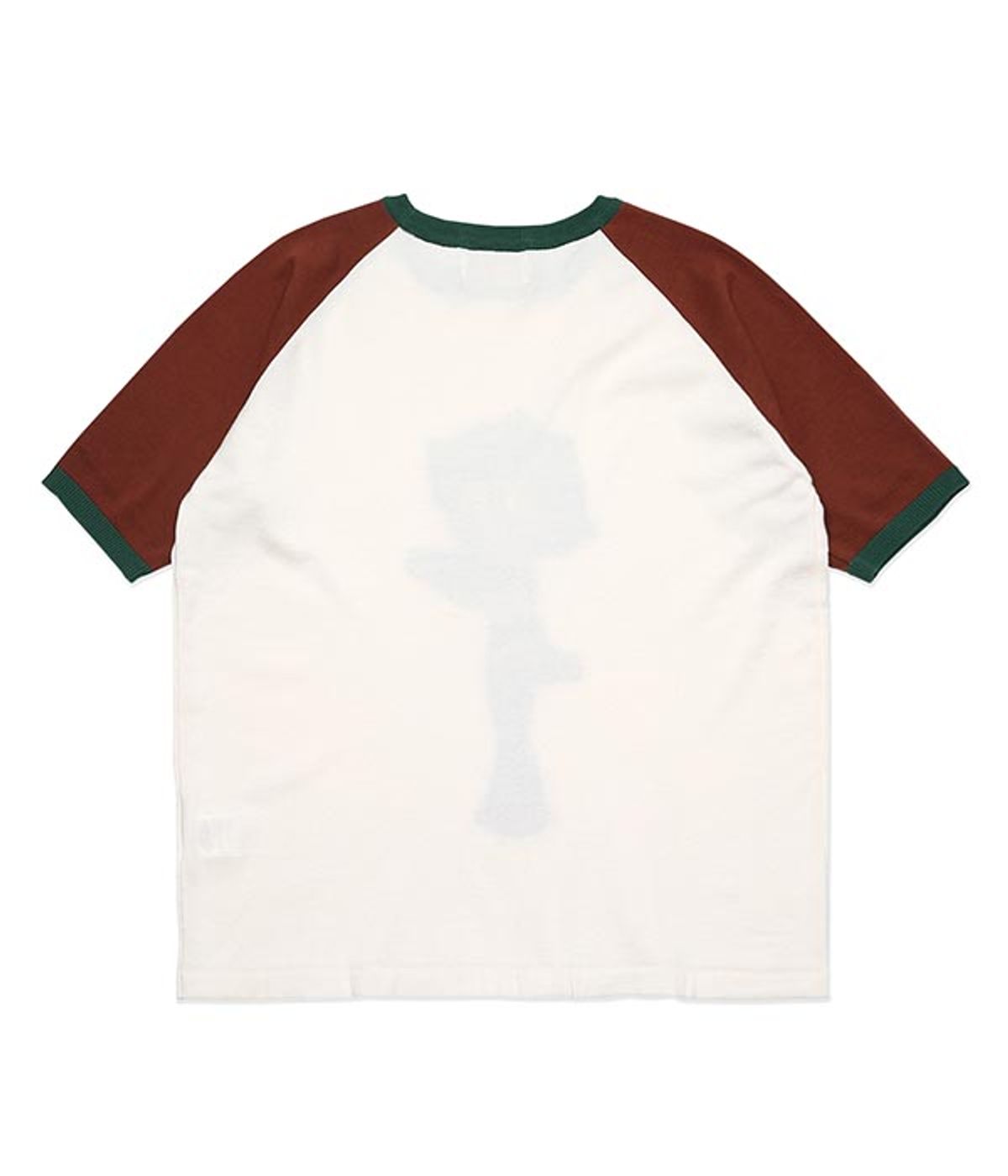 유쓰배쓰(YOUTHBATH) RAGLAN KNIT T-SHIRT_EUGENE IVORY