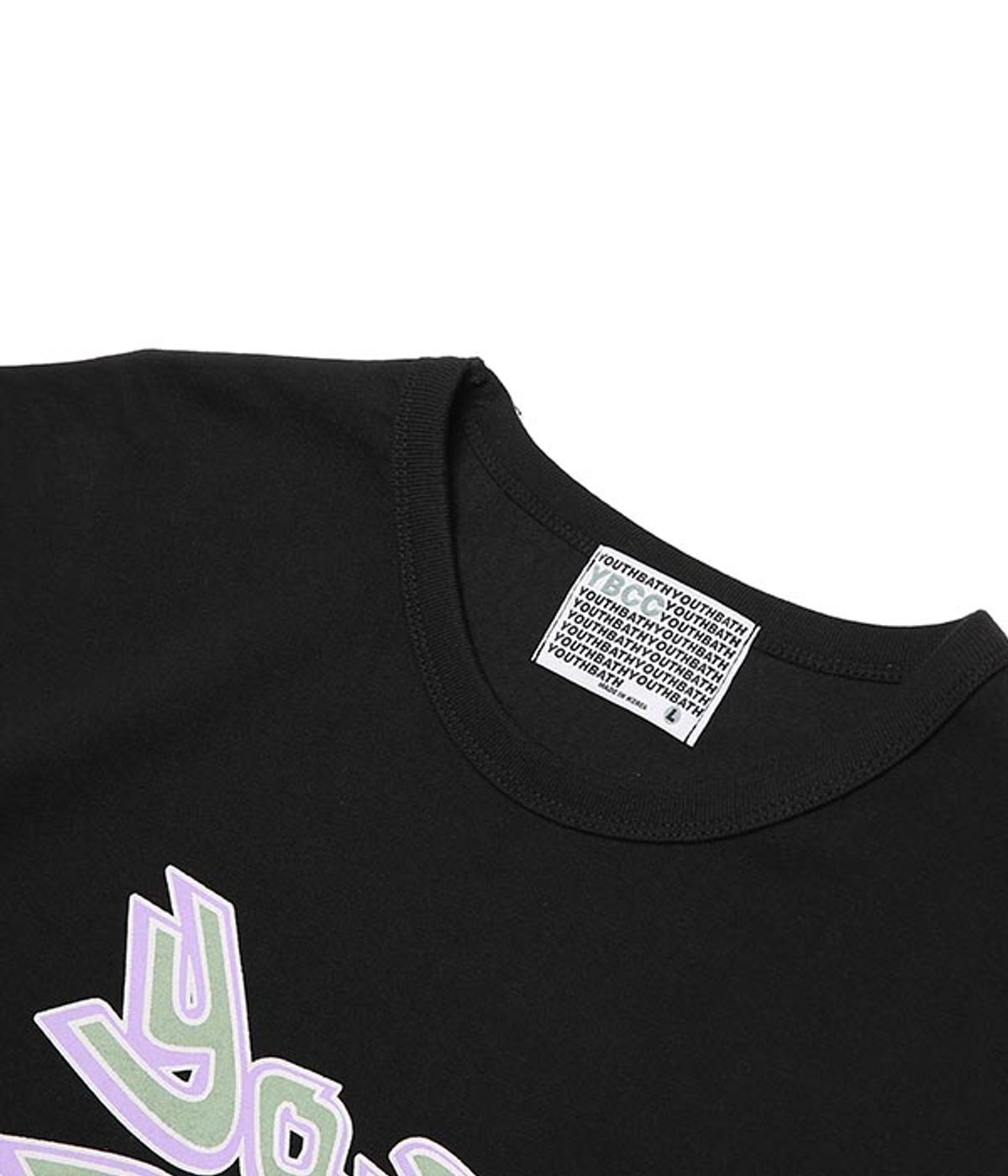 유쓰배쓰(YOUTHBATH) YB LOGO T-SHIRT_BLACK
