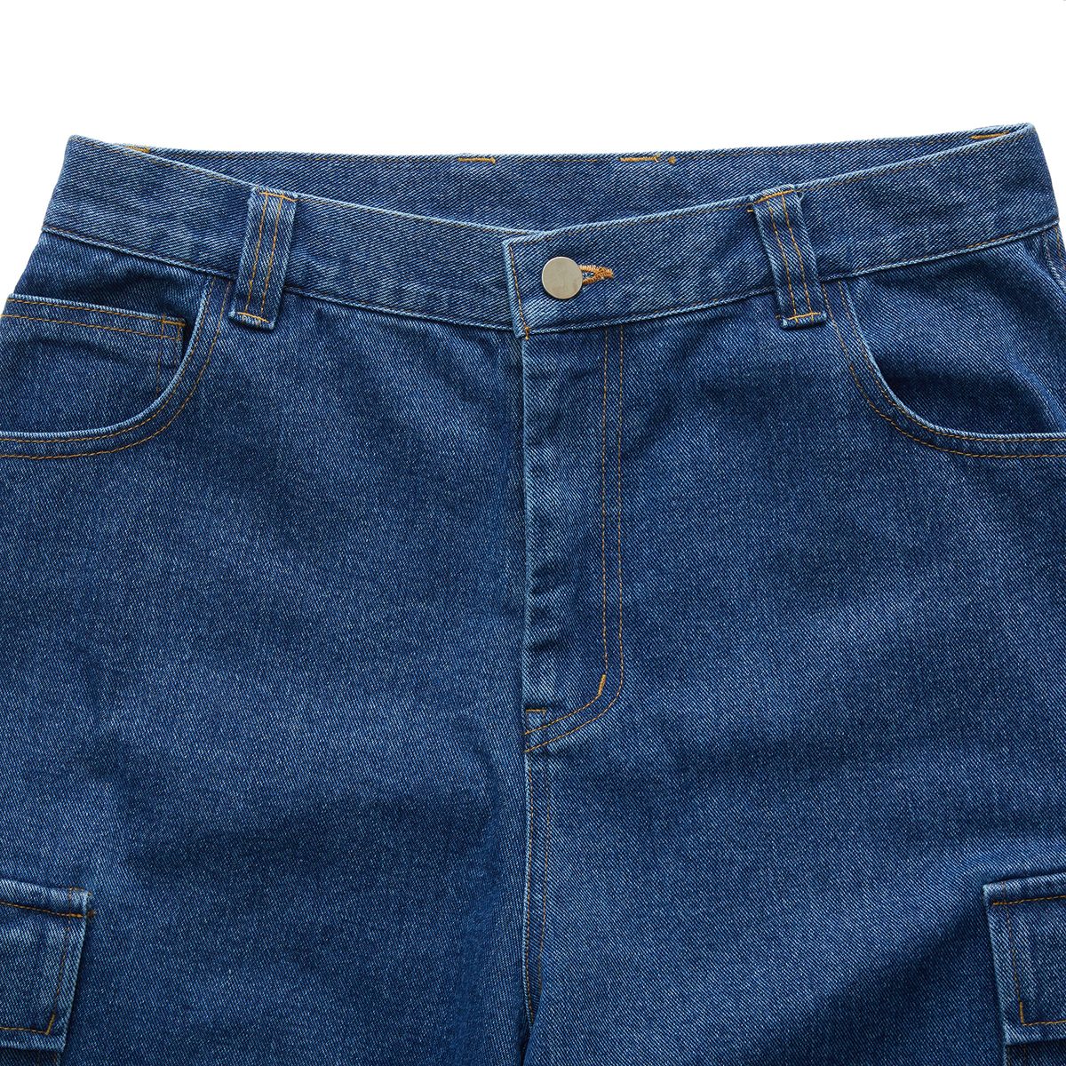 시티스트리트(CITY STREET) CARGO DENIM PANTS - MID INDIGO