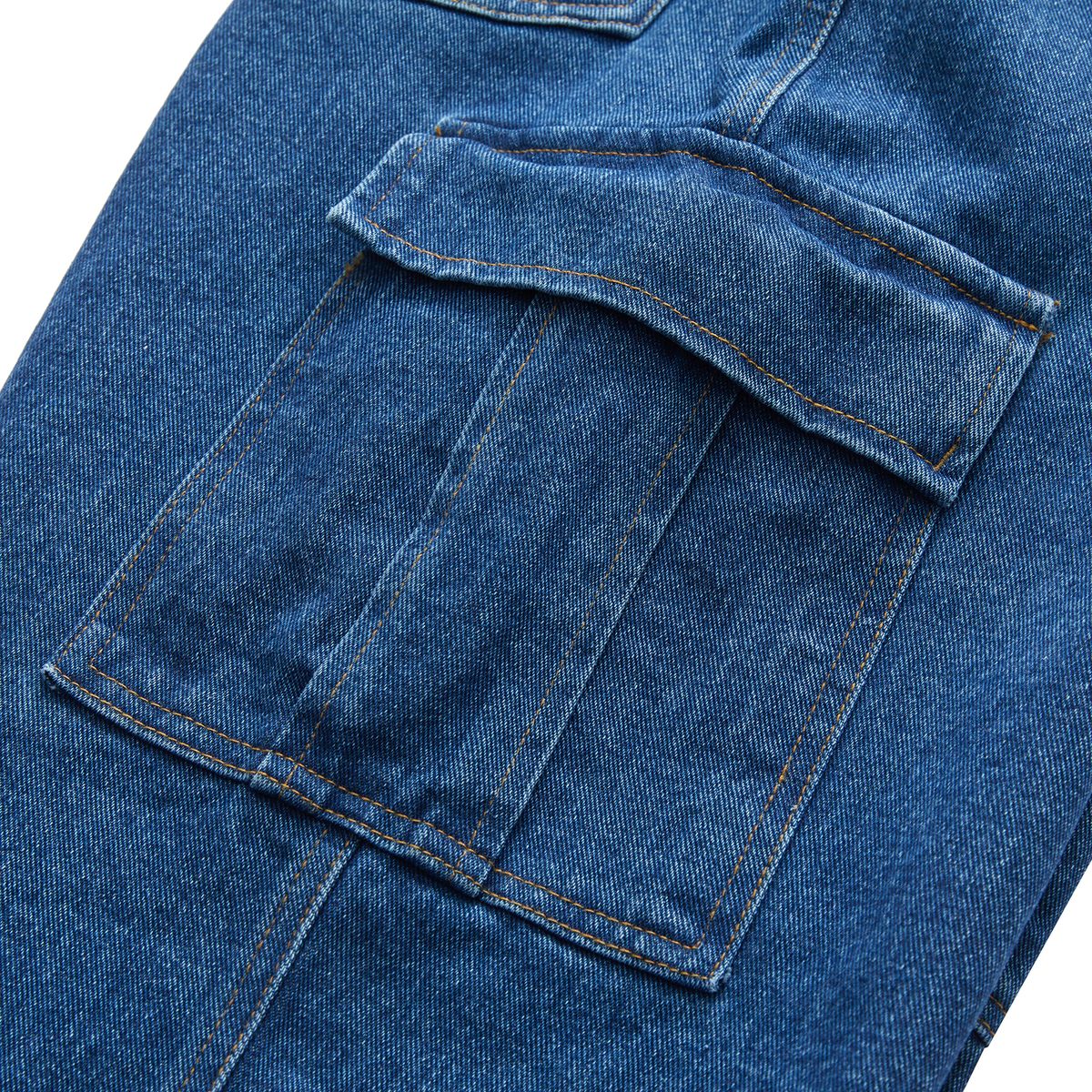 시티스트리트(CITY STREET) CARGO DENIM PANTS - MID INDIGO