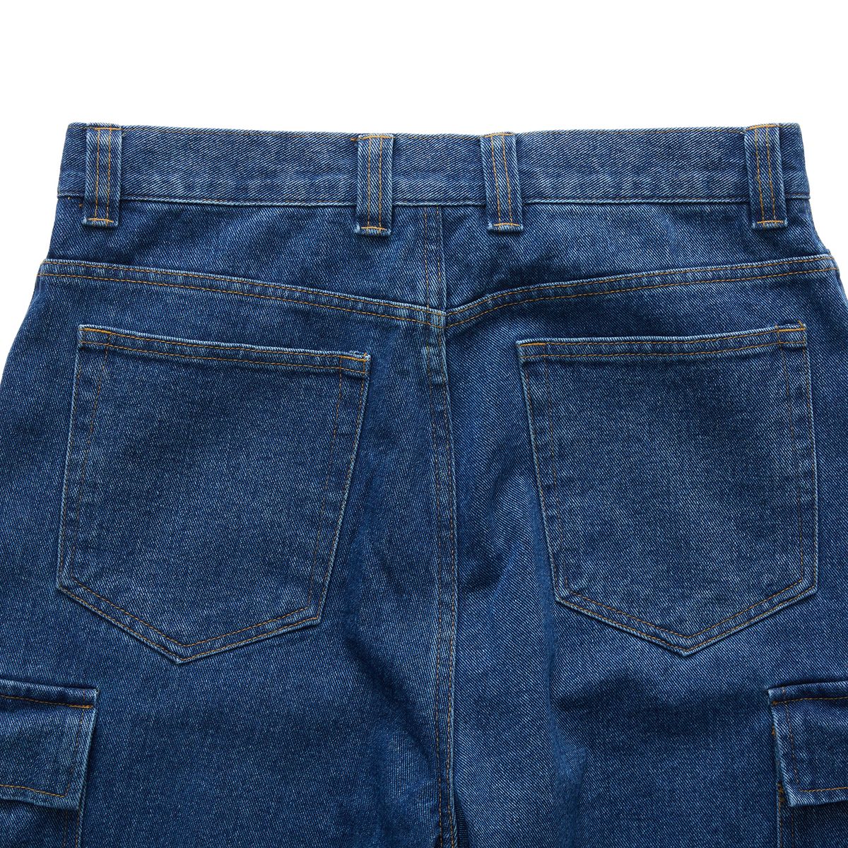 시티스트리트(CITY STREET) CARGO DENIM PANTS - MID INDIGO