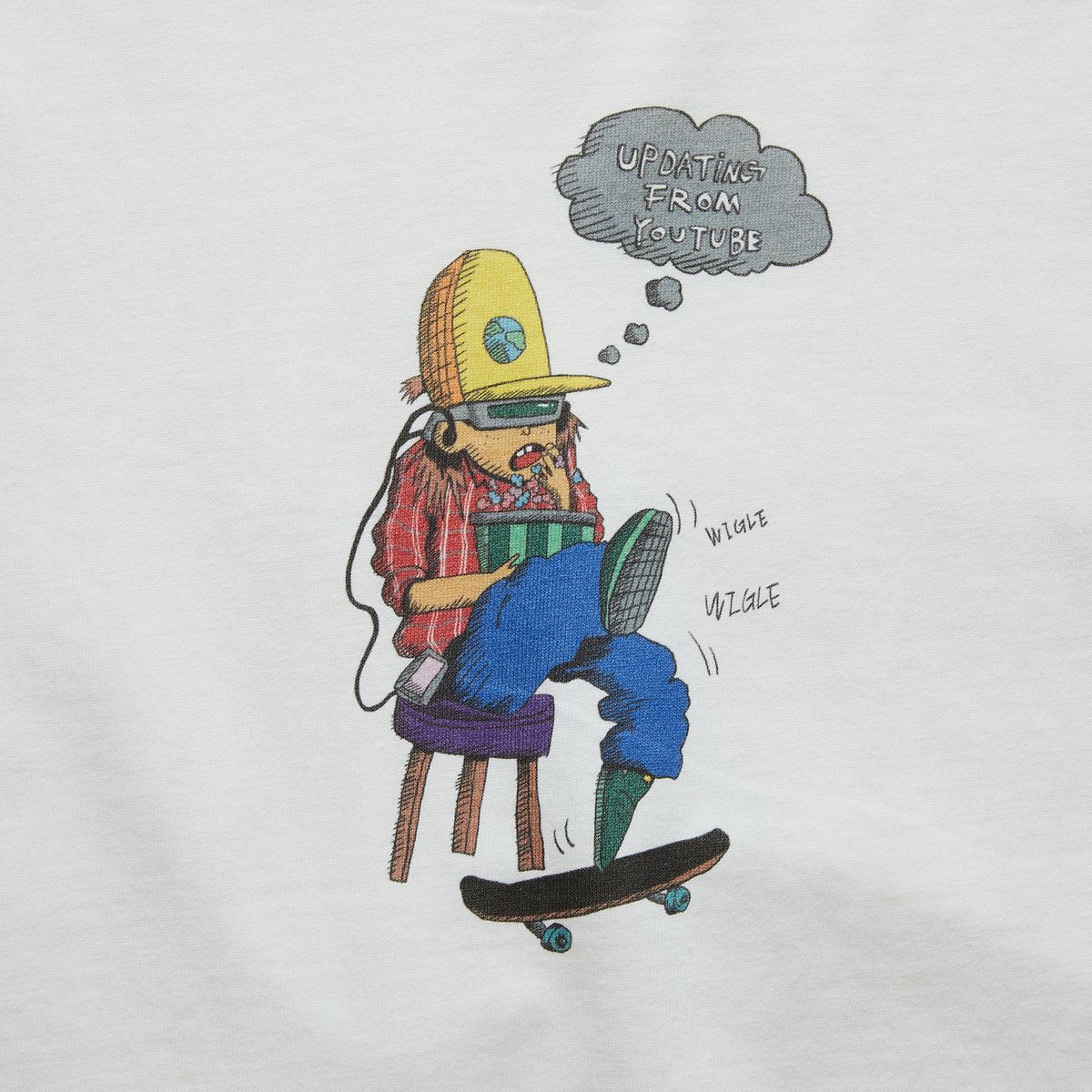 시티스트리트(CITY STREET) CITYSTREET X JMMYSOX WIGLE SHORT SLEEVE - WHITE