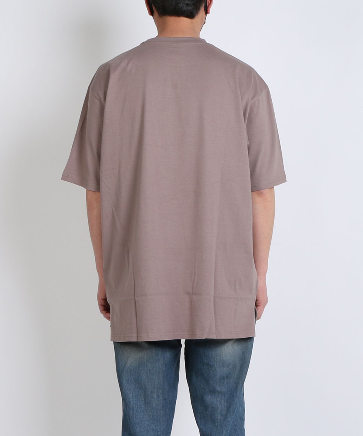 지블랙(ZBLACK) 100 오가닉 코튼 데일리 싸인 로고 반팔 티셔츠(ash brown)