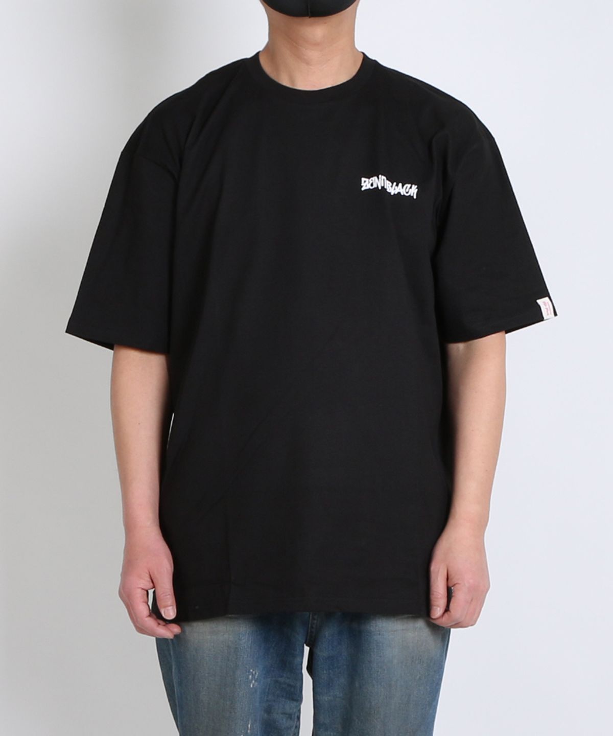 지블랙(ZBLACK) 100 오가닉 코튼 데일리 싸인 로고 반팔 티셔츠(black)
