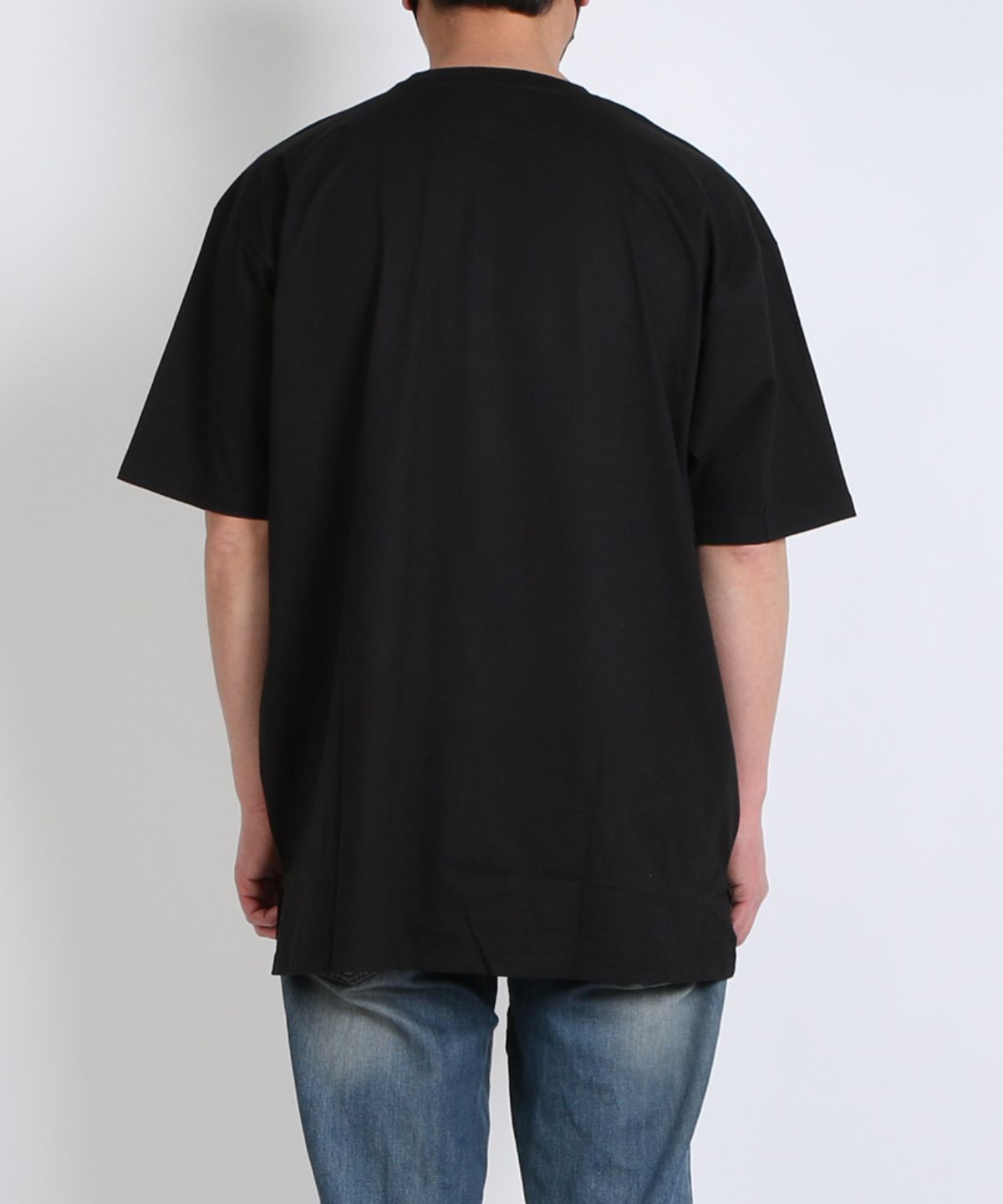 지블랙(ZBLACK) 100 오가닉 코튼 데일리 싸인 로고 반팔 티셔츠(black)