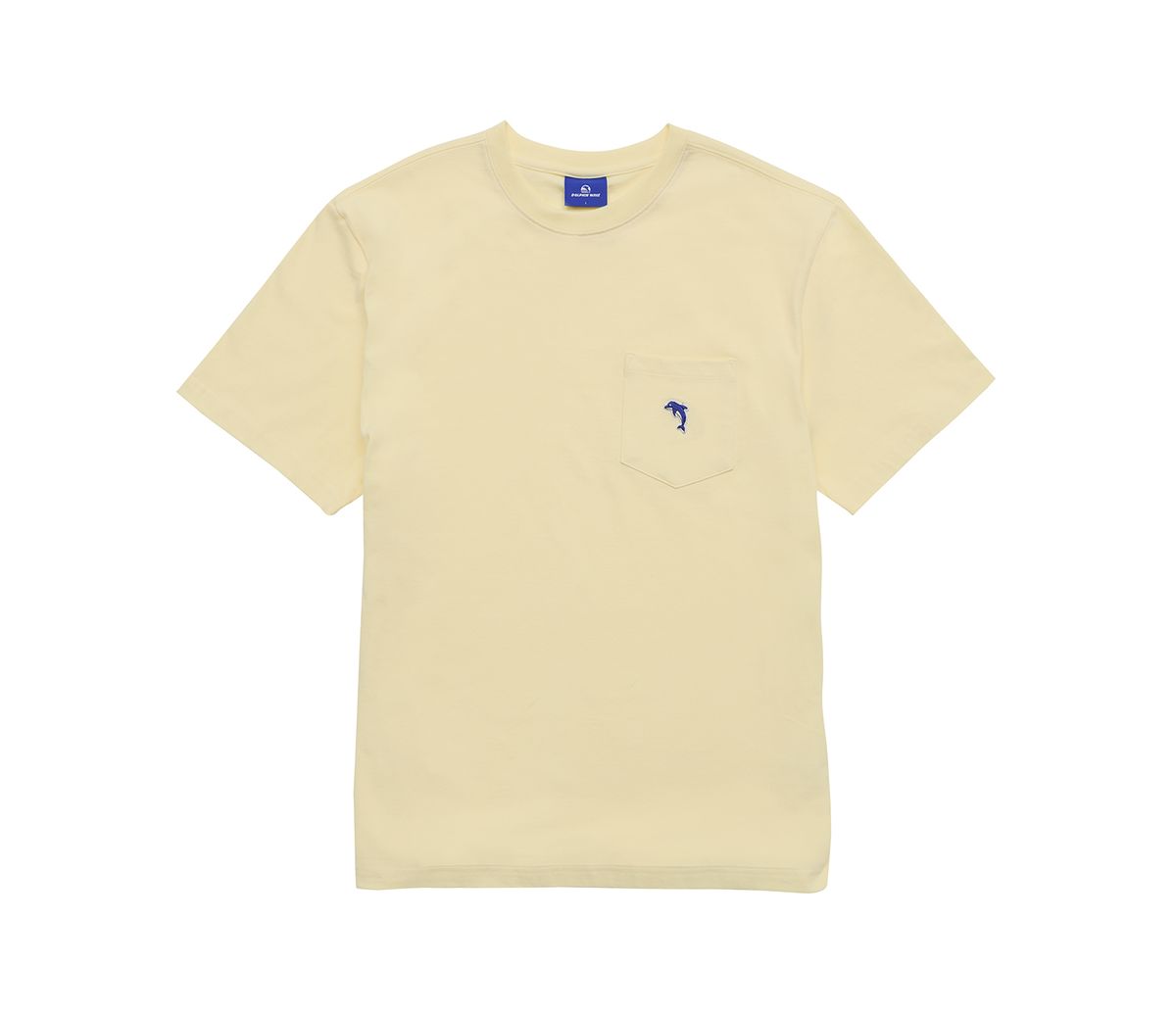 돌핀웨이브어패럴(DOLPHIN WAVE APPAREL) 돌핀 자수 와펜 포켓 티셔츠