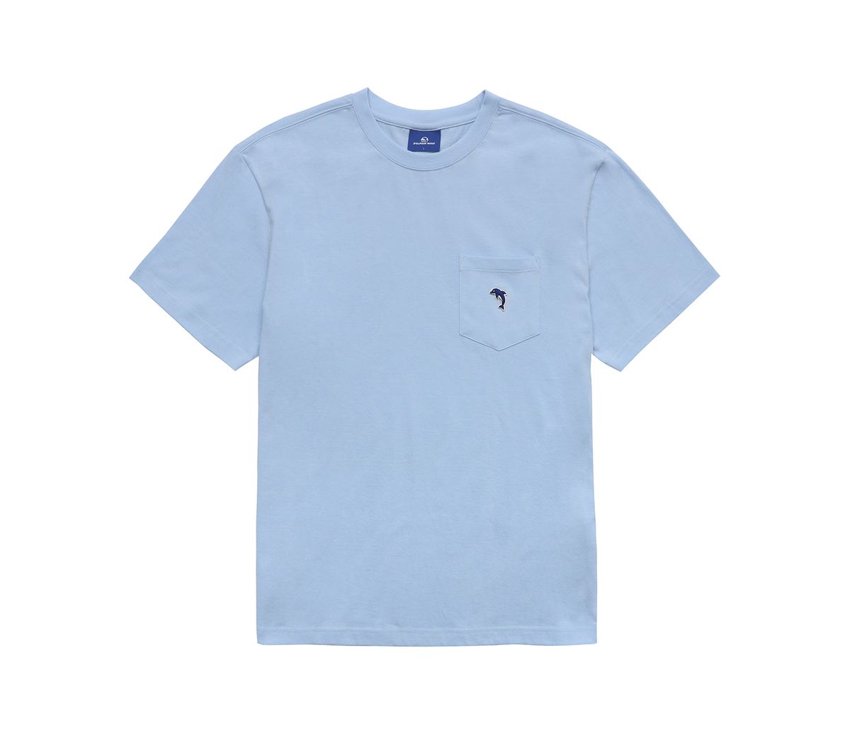 돌핀웨이브어패럴(DOLPHIN WAVE APPAREL) 돌핀 자수 와펜 포켓 티셔츠