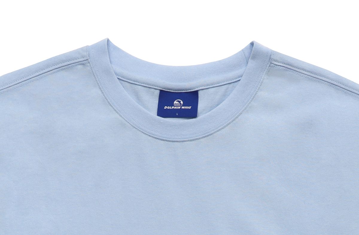 돌핀웨이브어패럴(DOLPHIN WAVE APPAREL) 돌핀 자수 와펜 포켓 티셔츠
