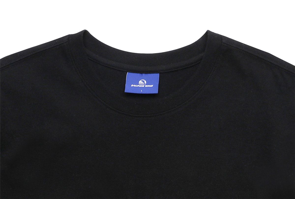 돌핀웨이브어패럴(DOLPHIN WAVE APPAREL) 돌핀 자수 와펜 포켓 티셔츠