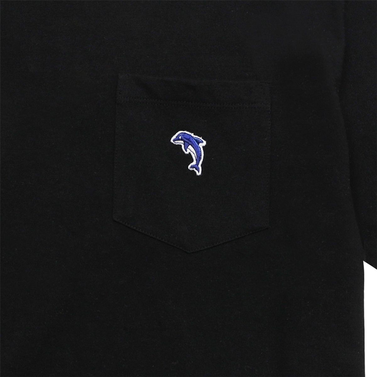 돌핀웨이브어패럴(DOLPHIN WAVE APPAREL) 돌핀 자수 와펜 포켓 티셔츠