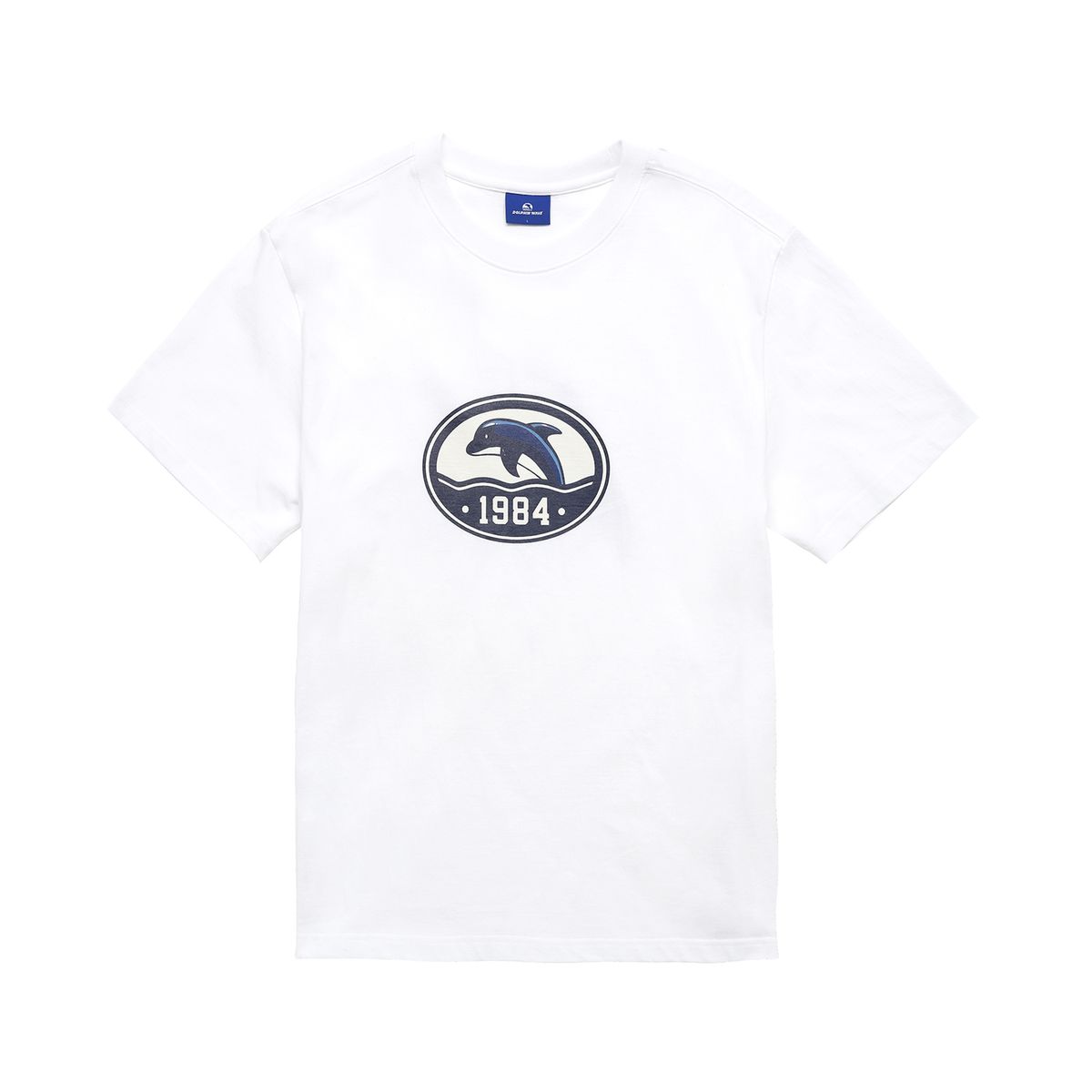 돌핀웨이브어패럴(DOLPHIN WAVE APPAREL) 돌핀 타원 그래픽 티셔츠