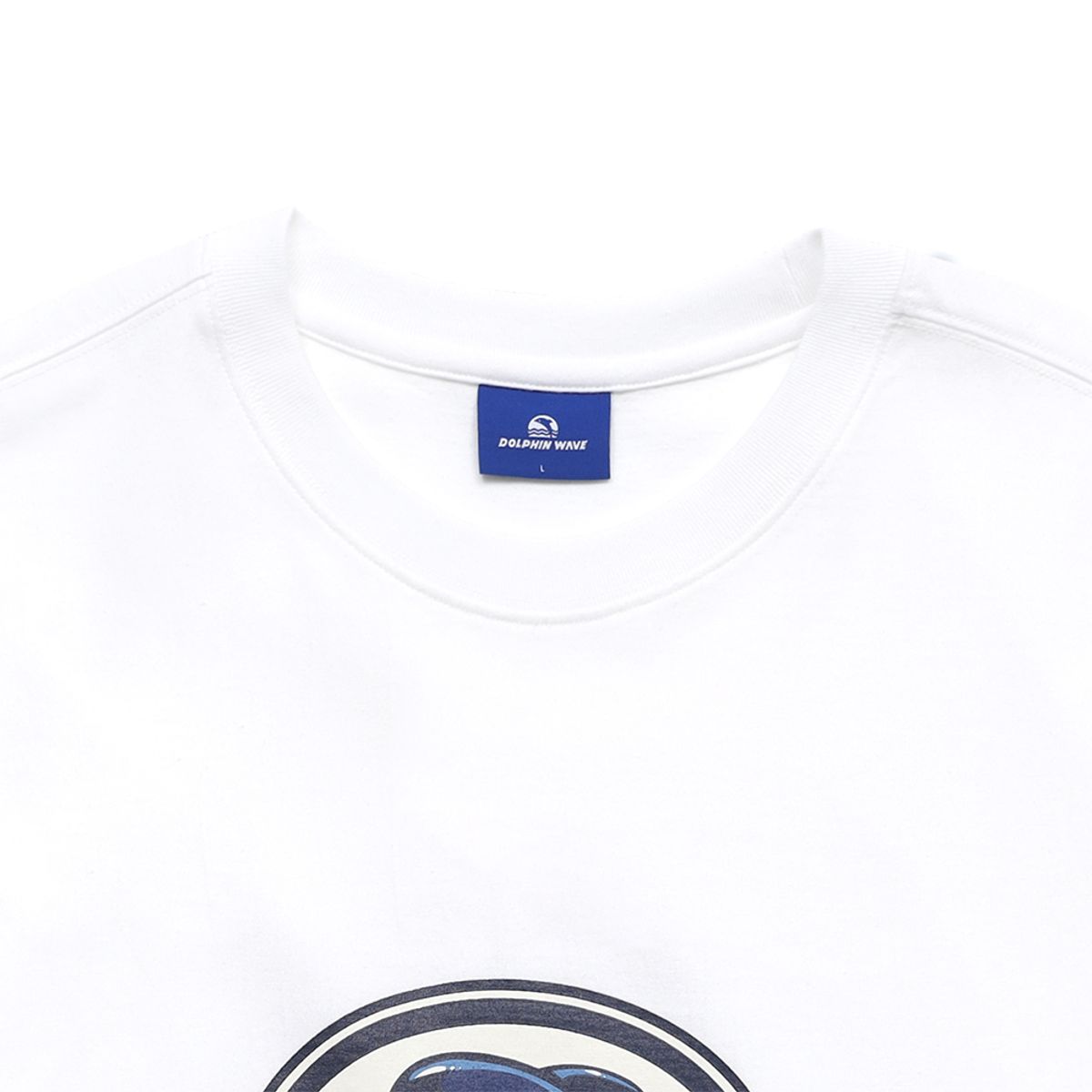 돌핀웨이브어패럴(DOLPHIN WAVE APPAREL) 돌핀 타원 그래픽 티셔츠