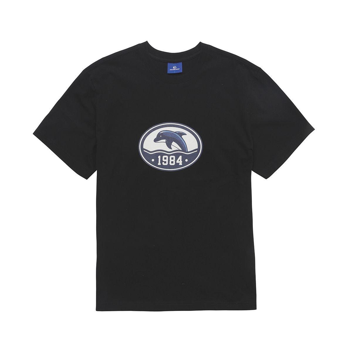 돌핀웨이브어패럴(DOLPHIN WAVE APPAREL) 돌핀 타원 그래픽 티셔츠