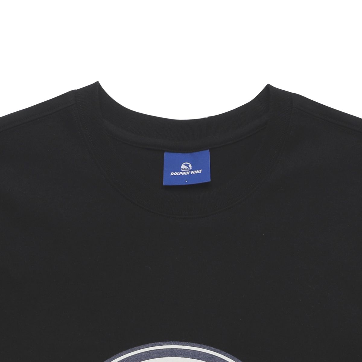 돌핀웨이브어패럴(DOLPHIN WAVE APPAREL) 돌핀 타원 그래픽 티셔츠