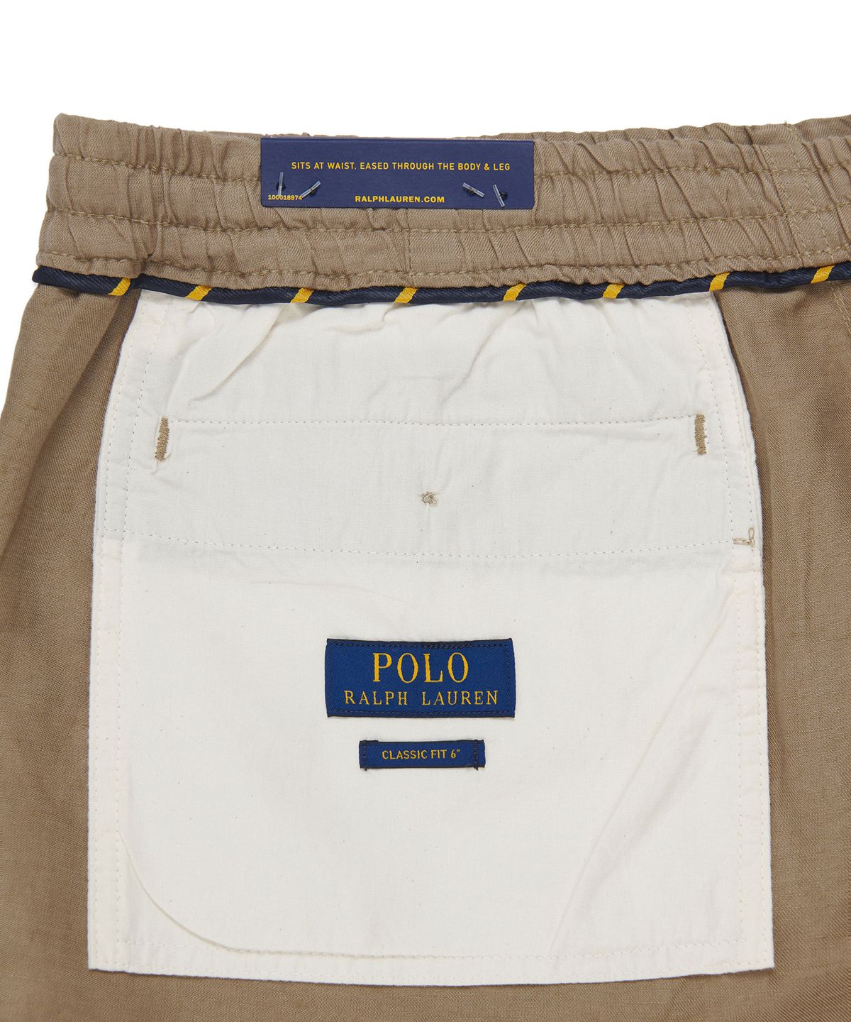 폴로 랄프 로렌(POLO RALPH LAUREN) 클래식 핏 리넨 블렌드 프렙스터 - 베이지