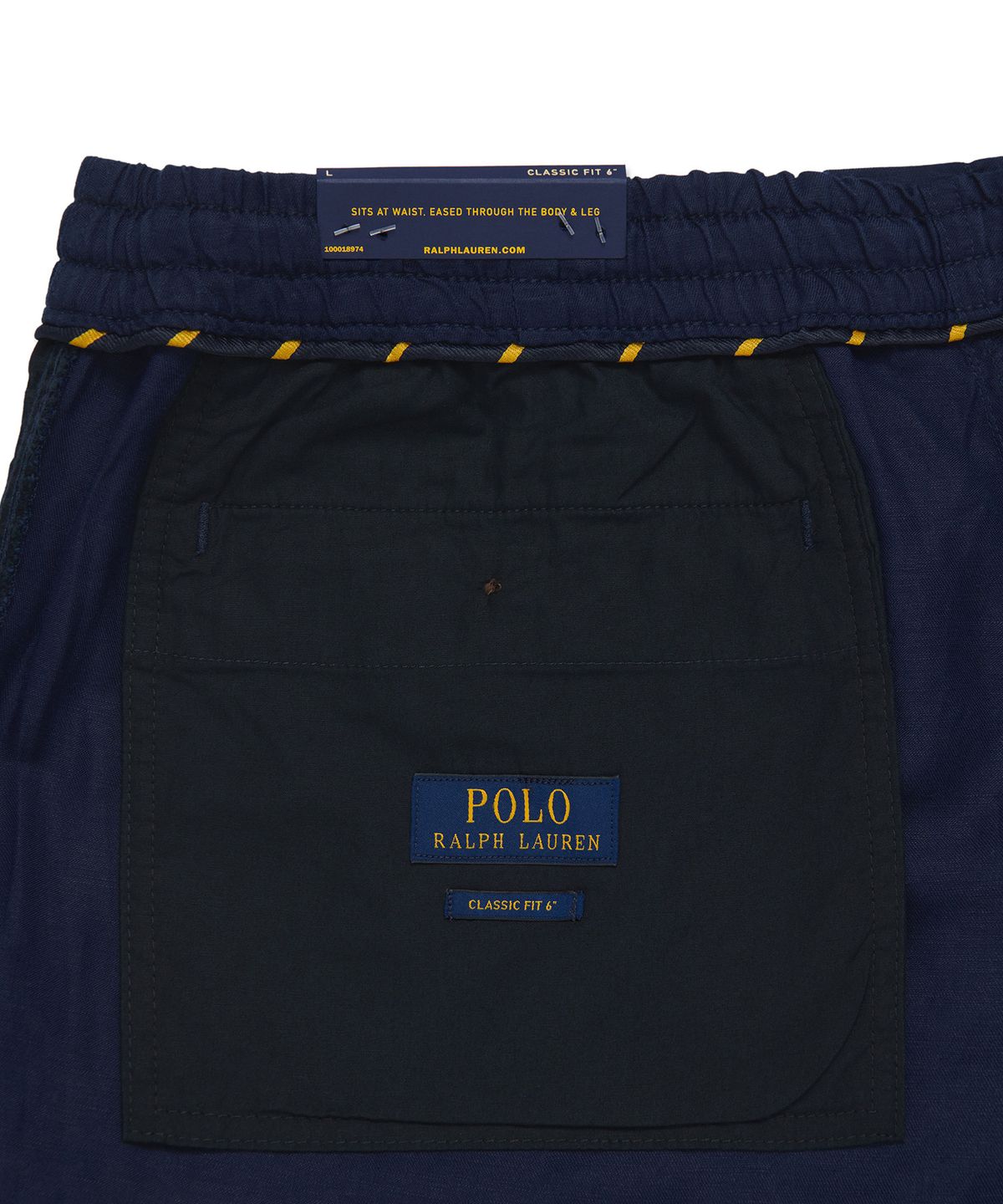 폴로 랄프 로렌(POLO RALPH LAUREN) 클래식 핏 리넨 블렌드 프렙스터 - 네이비