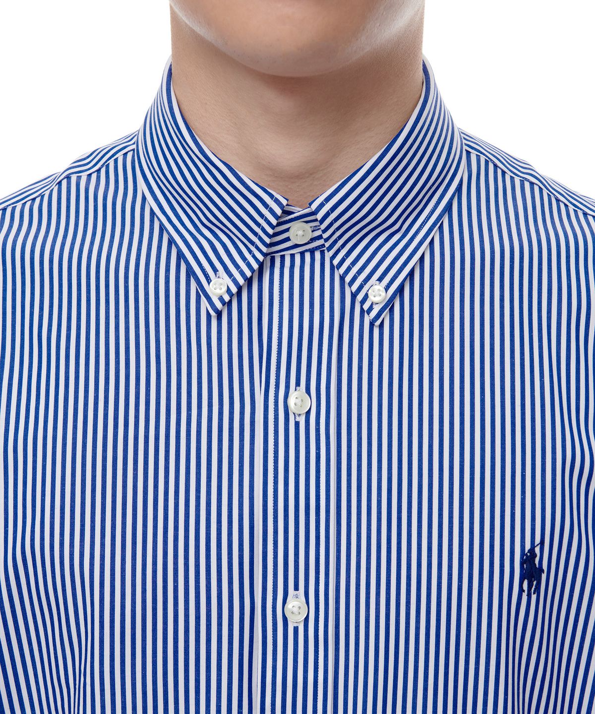 폴로 랄프 로렌(POLO RALPH LAUREN) 롱슬리브 포플린 셔츠 - 블루