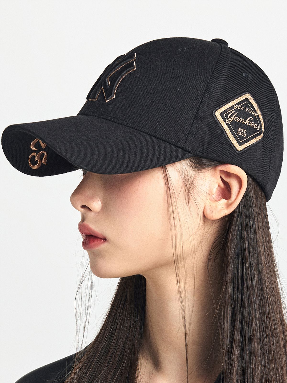 엠엘비(MLB) 다이아몬드 스트럭쳐 볼캡 NY (Gold)