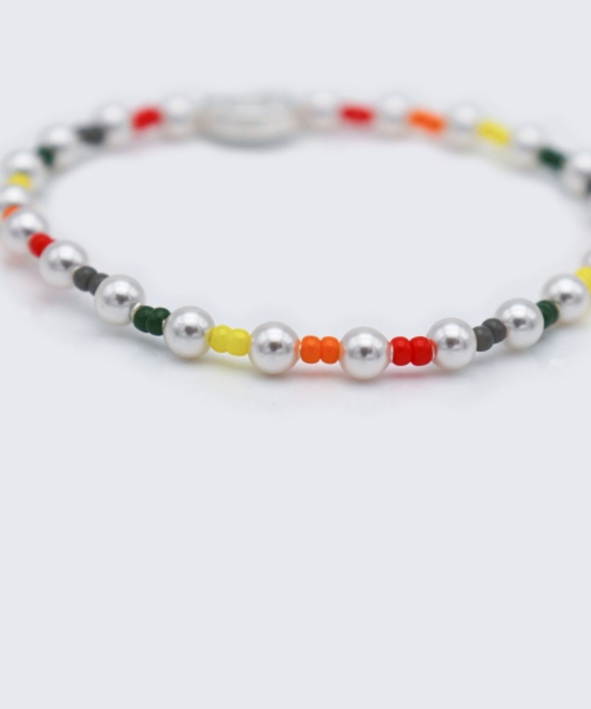 봉보(BONBEAU) Heart smile swarovski pearl Mix Bracelet 키치 스마일 참 스와로브스키 진주 비즈믹스 팔찌
