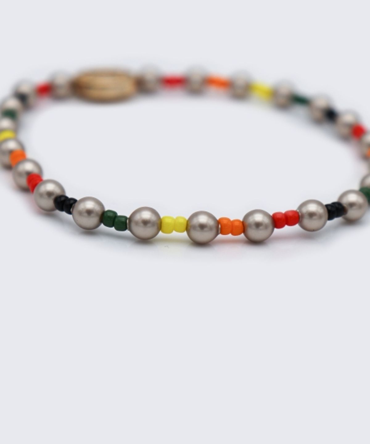 봉보(BONBEAU) Heart smile swarovski pearl Mix Bracelet 키치 스마일 참 스와로브스키 진주 비즈믹스 팔찌