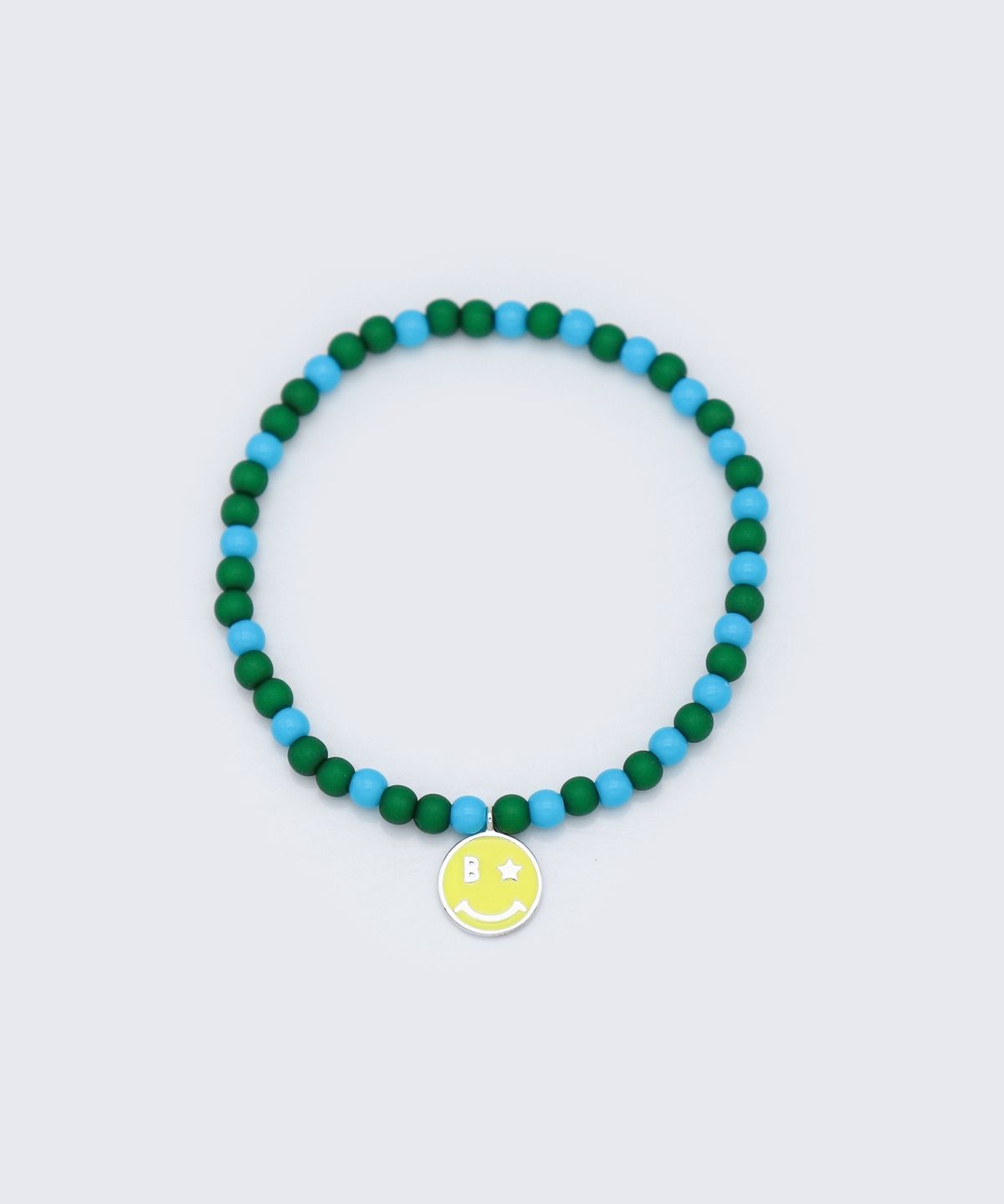 봉보(BONBEAU) Coloring Smile charm Acrylic ball Bracelet 컬러 에폭시 스마일 참 아크릴 볼 팔찌