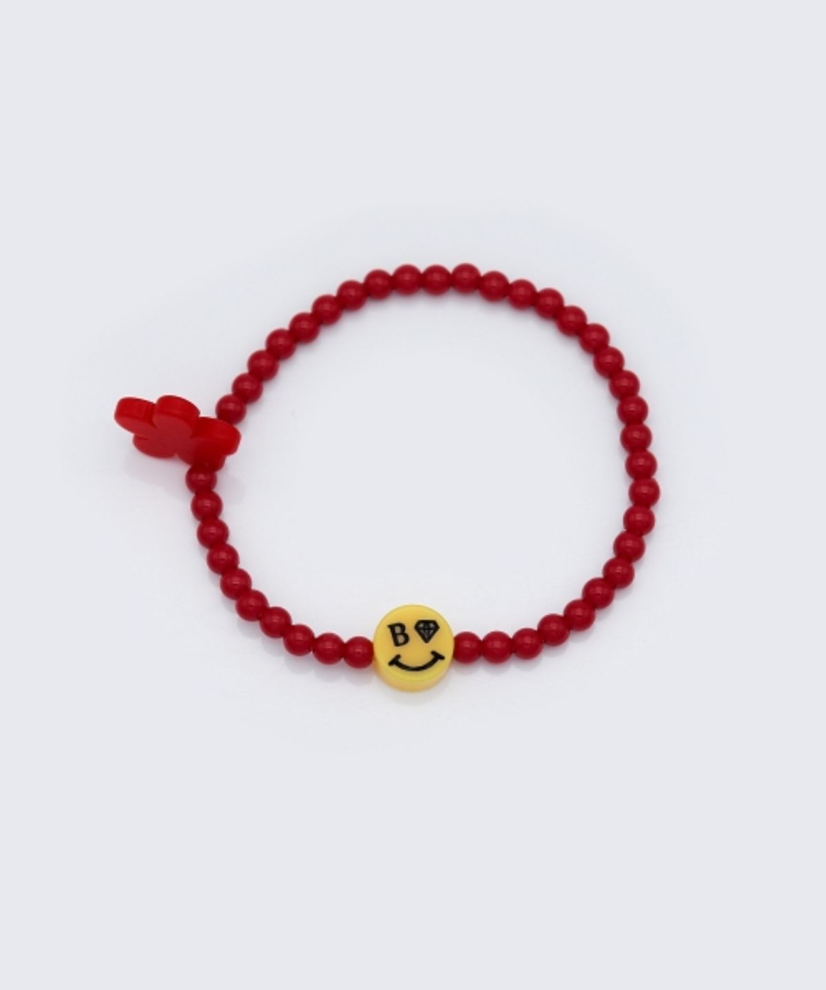 봉보(BONBEAU) Aloha color acrylic ball Bracelet 컬러 스마일 앤 플라워 참 포인트 아크릴 볼 팔찌