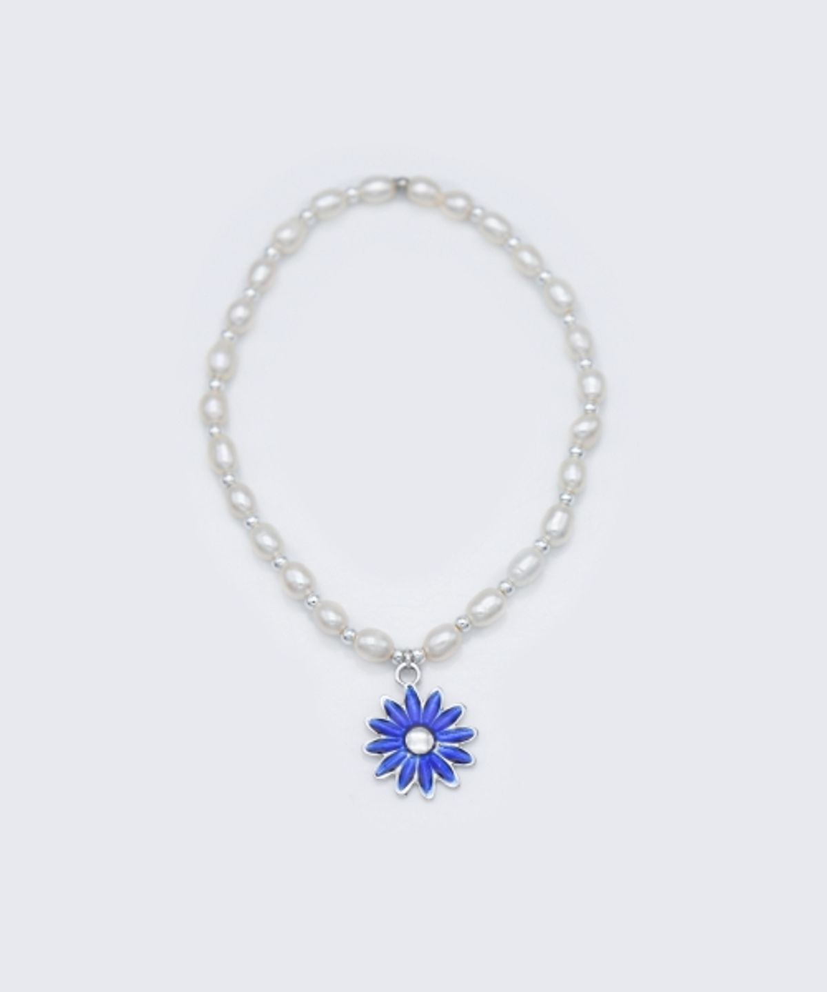 봉보(BONBEAU) My daisy point water pearl Bracelet 컬러 에나멜 데이지 참 포인트 쌀알 담수진주 팔찌
