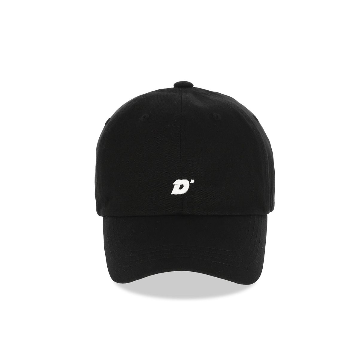돌핀웨이브어패럴(DOLPHIN WAVE APPAREL) 돌핀 이니셜자수 볼캡 블랙