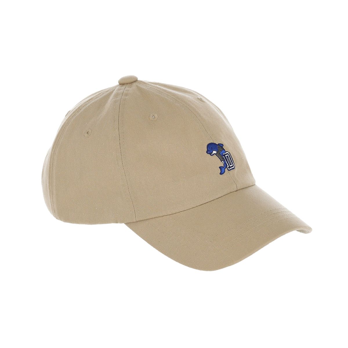돌핀웨이브어패럴(DOLPHIN WAVE APPAREL) 돌핀&이니셜 자수 볼캡 베이지