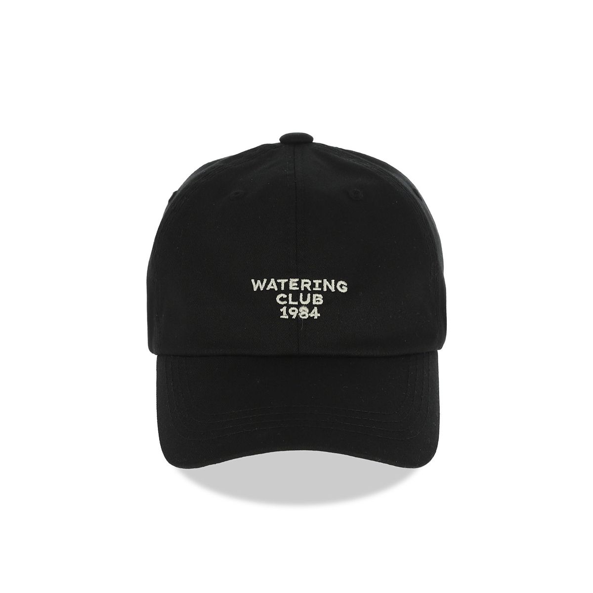 돌핀웨이브어패럴(DOLPHIN WAVE APPAREL) 돌핀 레터링 자수 볼캡 블랙