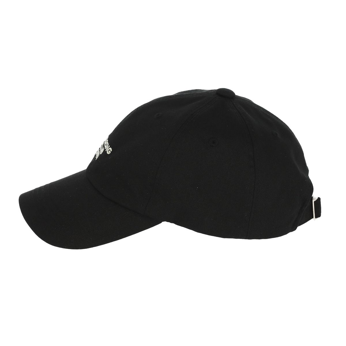 돌핀웨이브어패럴(DOLPHIN WAVE APPAREL) 돌핀 레터링 자수 볼캡 블랙