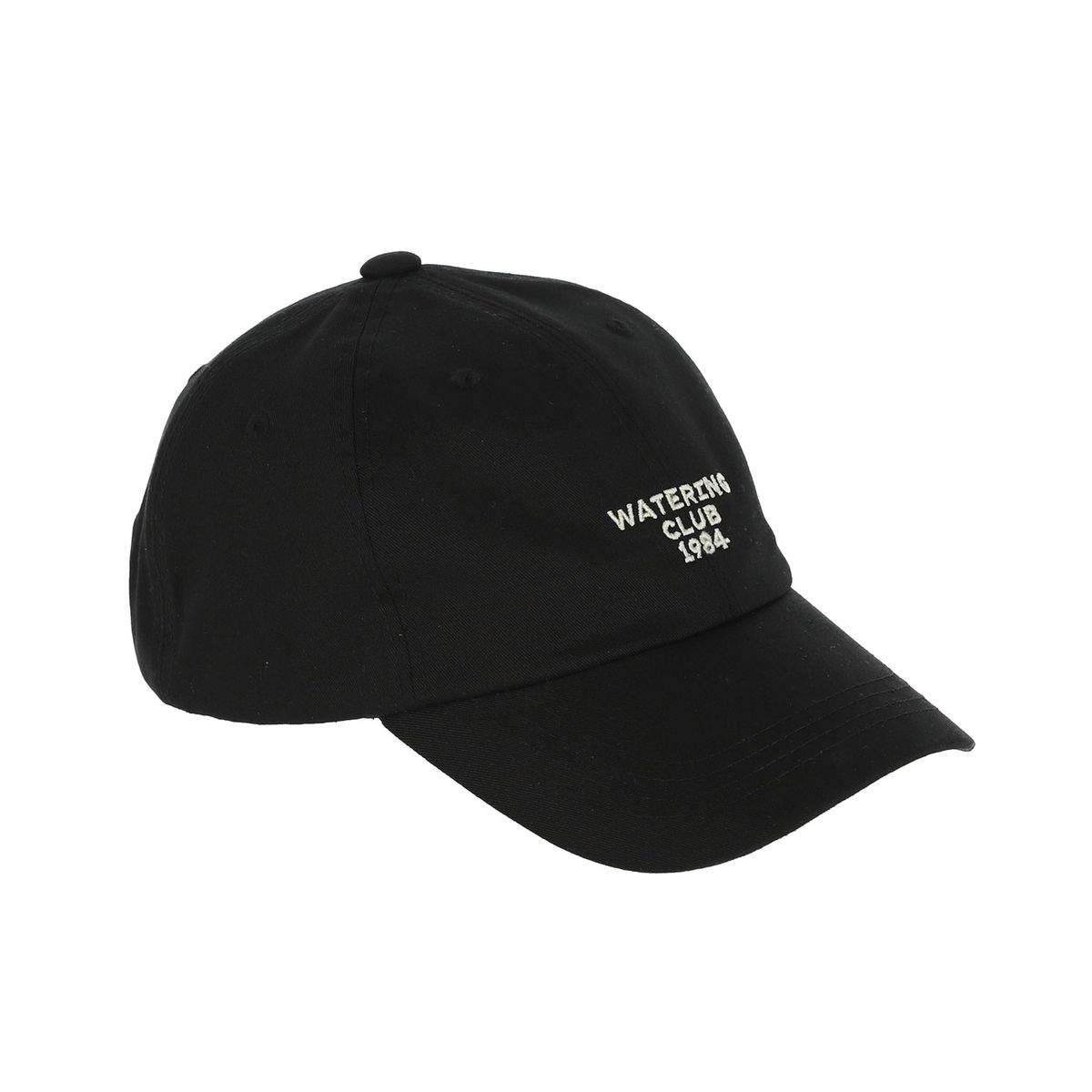 돌핀웨이브어패럴(DOLPHIN WAVE APPAREL) 돌핀 레터링 자수 볼캡 블랙