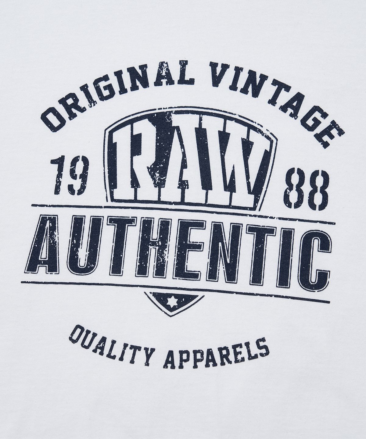 로우랩(RAW LAB) RAW 어센틱로고 반팔티 (화이트)