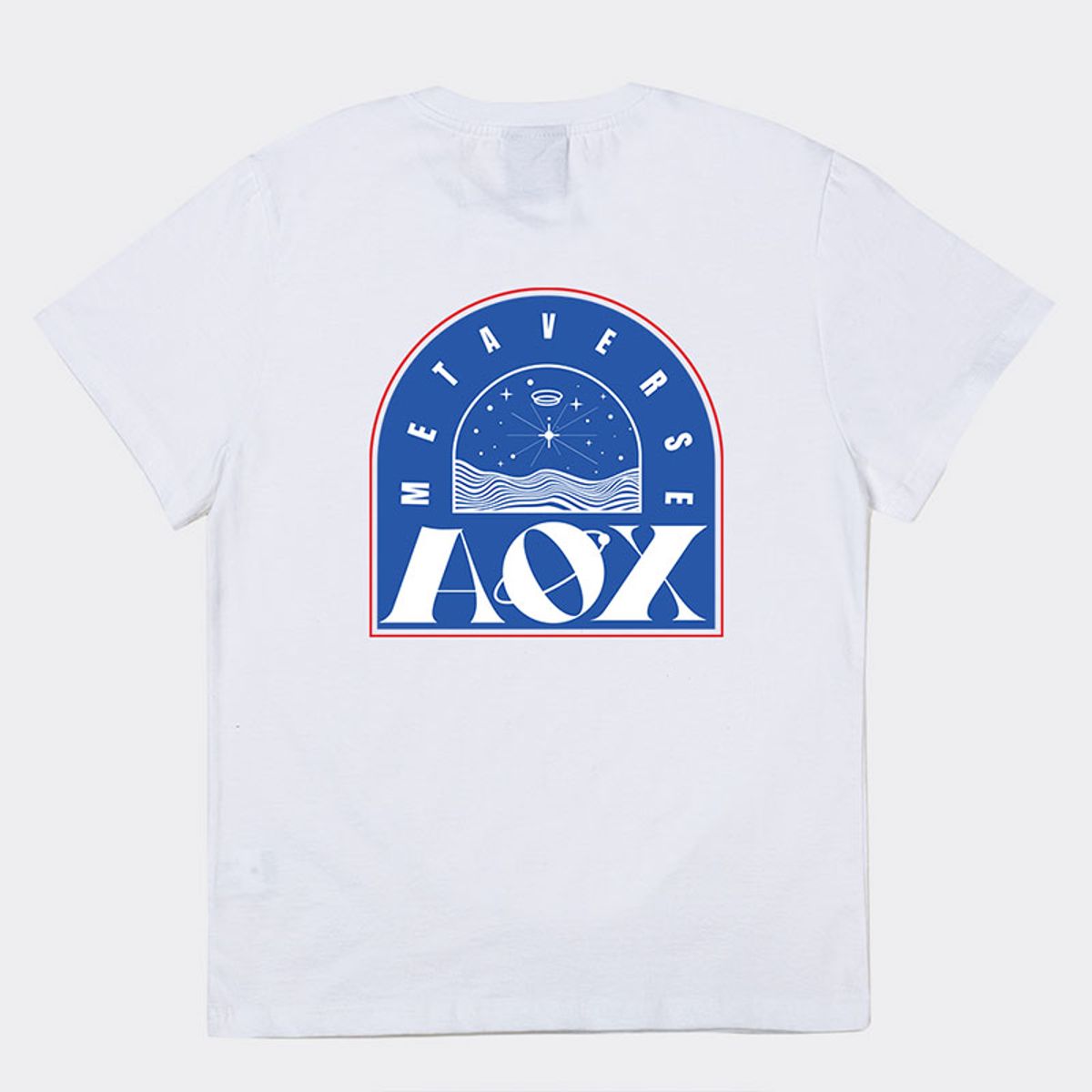 에이오엑스(AOX) Arch Metaverse Short Sleeve T-shirts (White)