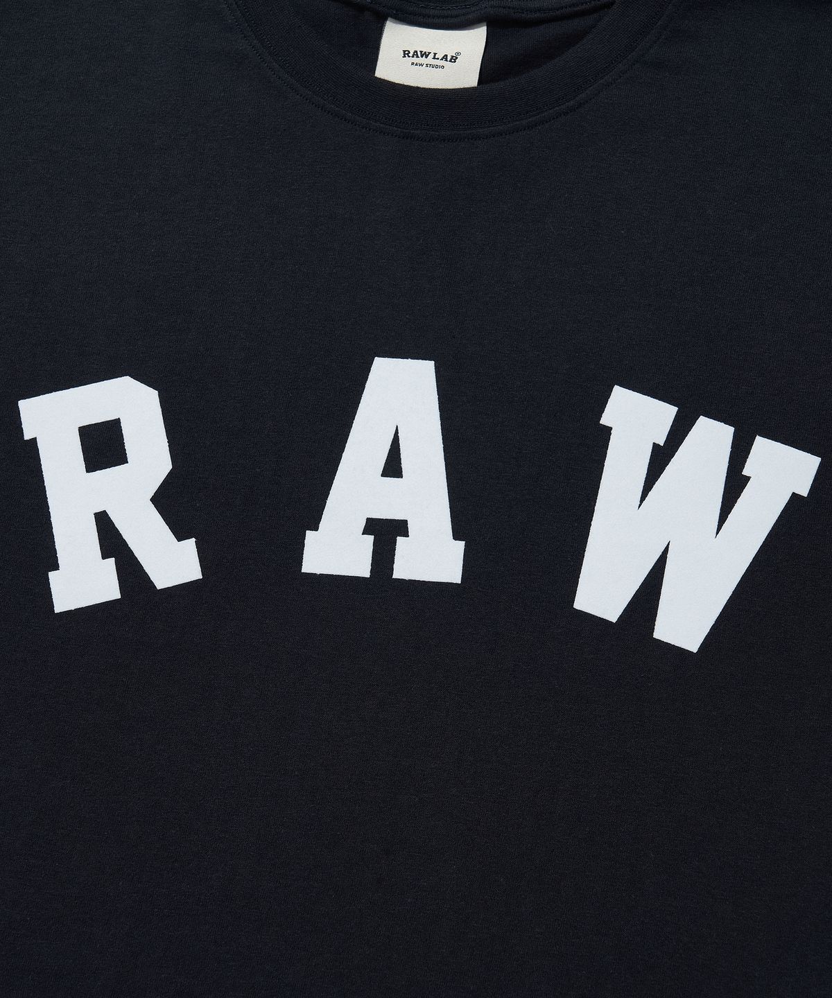 로우랩(RAW LAB) RAW 시그니처 후로킹 반팔티 (네이비)