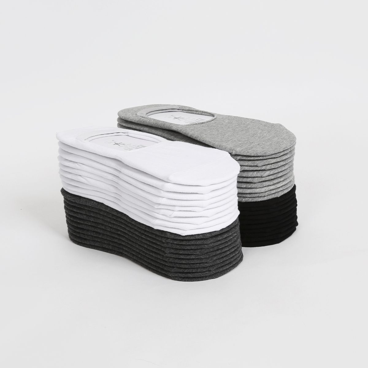 삭스에이(SOCKSA) [10PACK] 베이직 200N 무지 더블밴드 리얼 페이크삭스 덧신 4색상