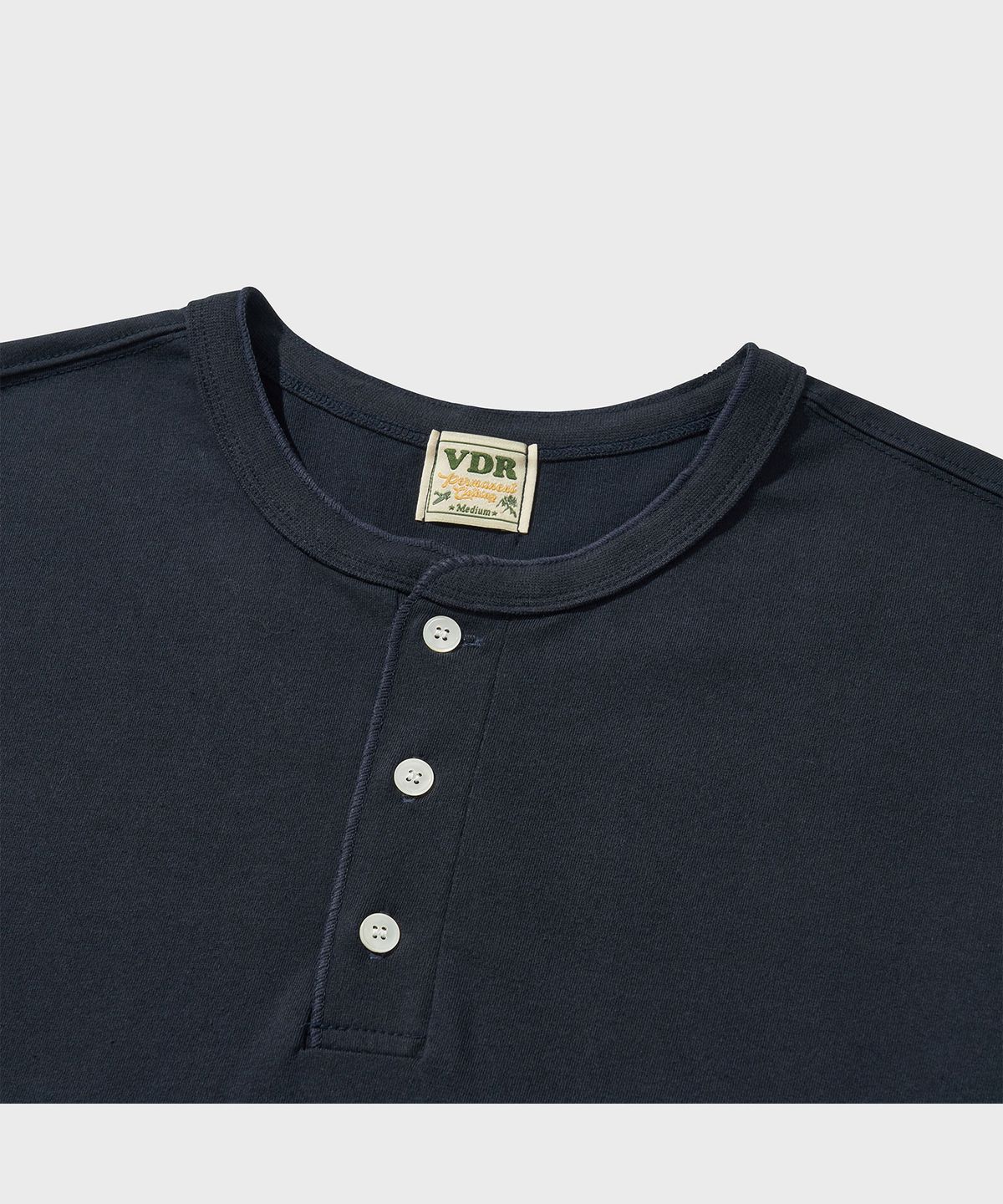 비디알(VDR) COZY HENLY NECK T-SHIRT [Atfer Midnight]