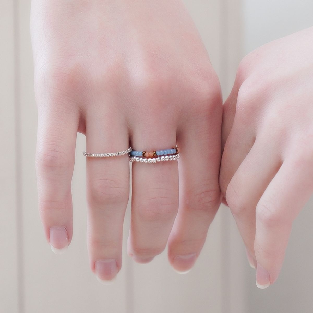봉보(BONBEAU) simple silverball daily ring 925실버 2mm 3mm 실버볼 반지